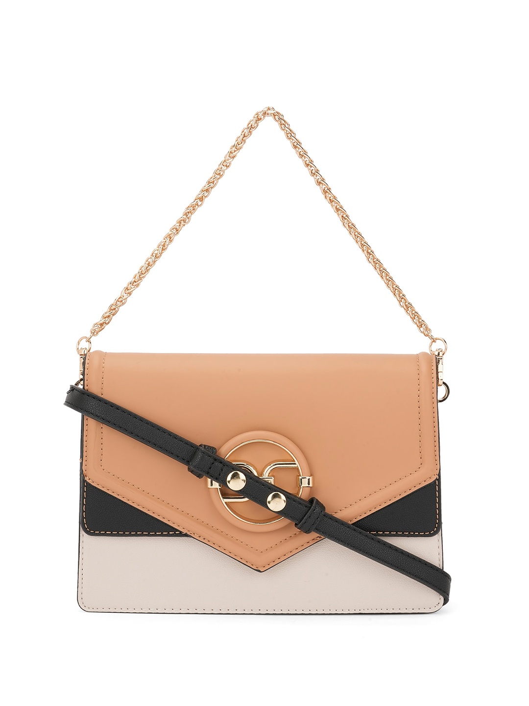 

ALDO Colourblocked Structured Handheld Bag, White