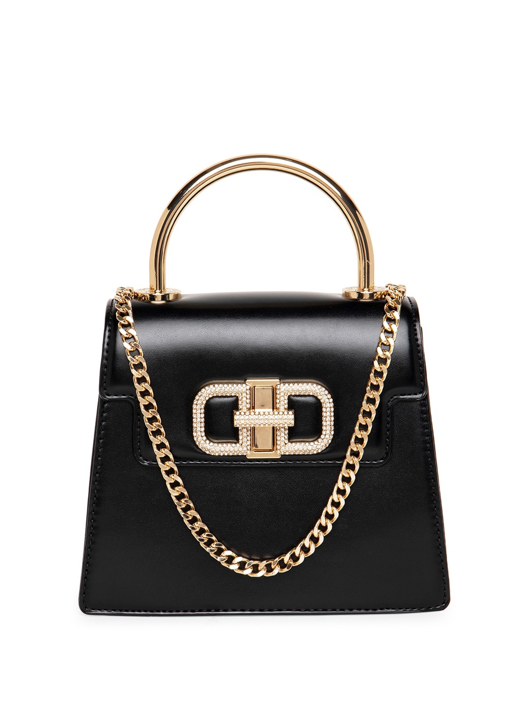 

ALDO Textured Structured Satchel, Black