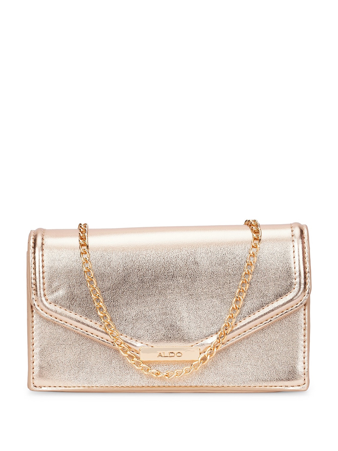 

ALDO Textured Envelope Clutch, Gold