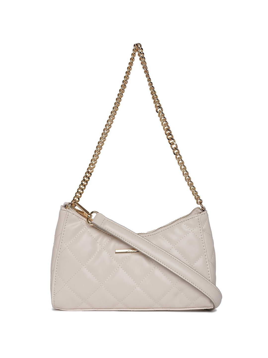 

ALDO Quilted Structured Shoulder Bag, White