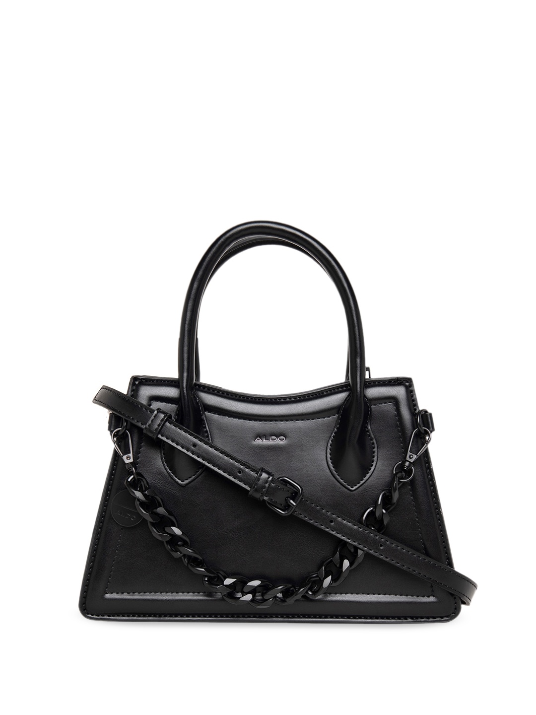 

ALDO PU Structured Handheld Bag, Black