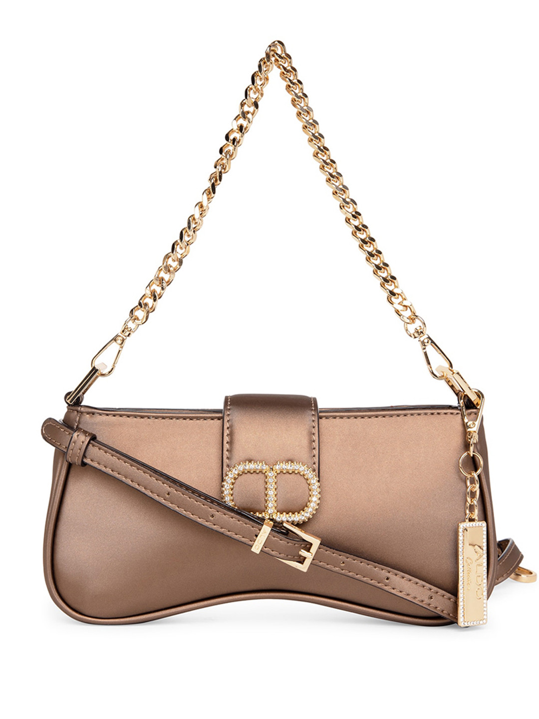 

ALDO PU Structured Handheld Bag, Gold
