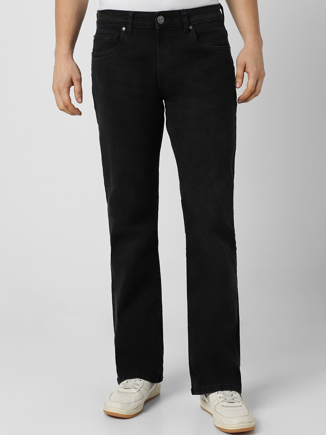 

Peter England Men Mid-Rise Clean Look Stretchable Jeans, Black