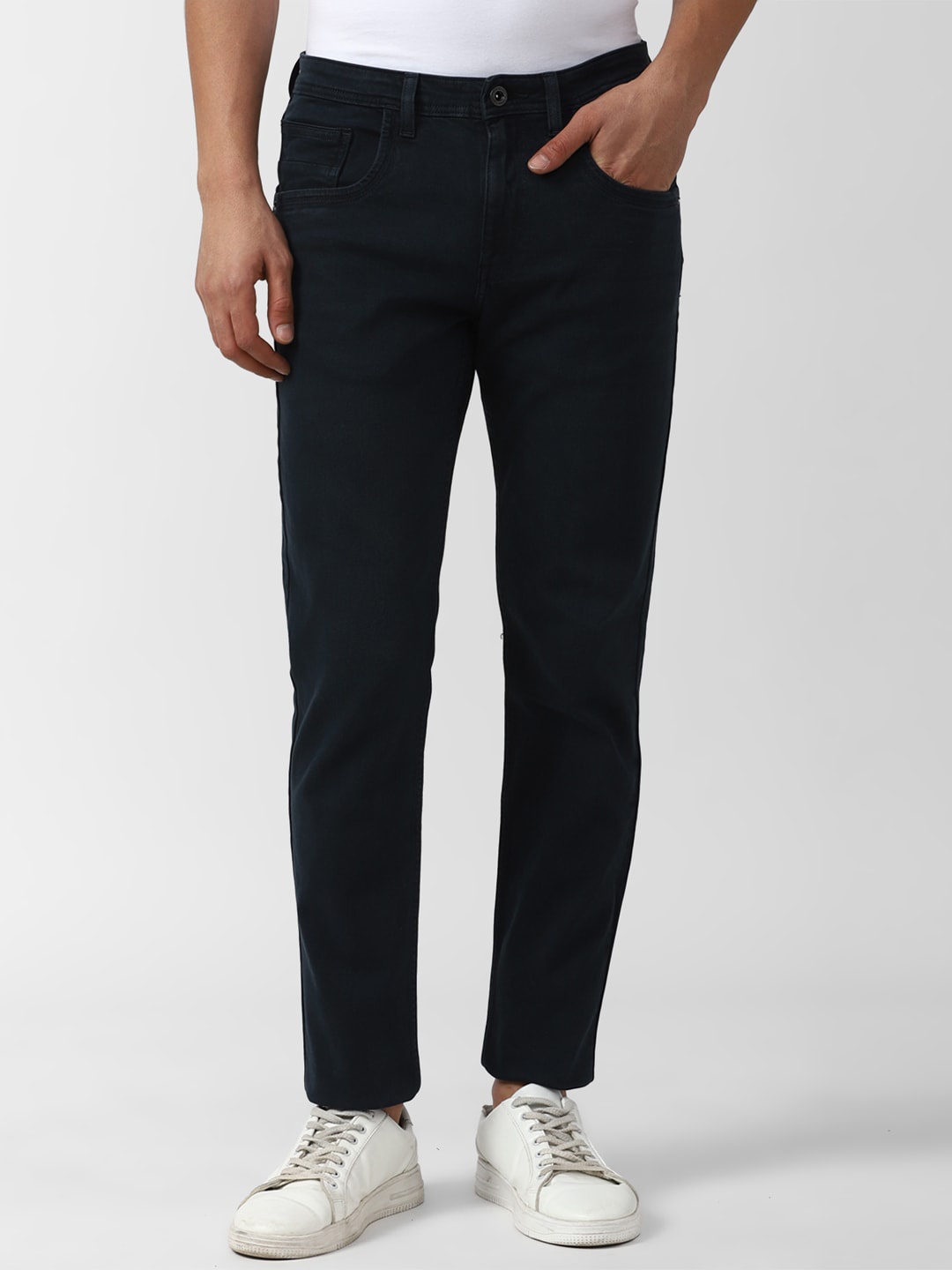 

V Dot Men Black Skinny Fit Clean Look Jeans