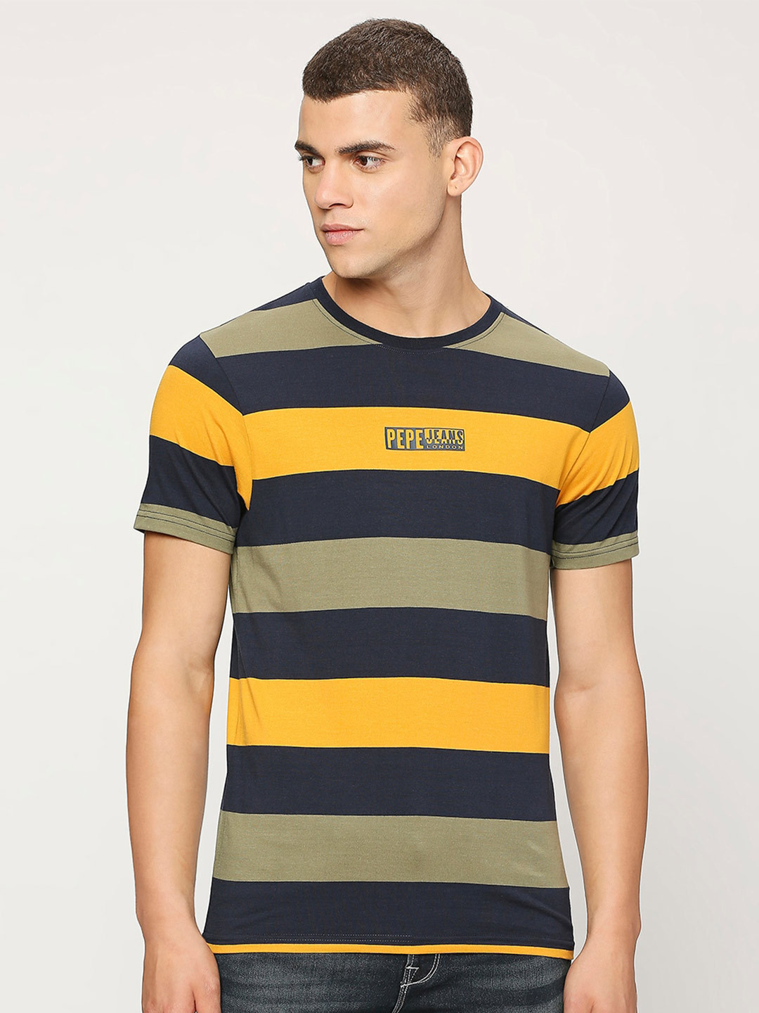 

Pepe Jeans Striped Slim Fit T-shirt, Yellow