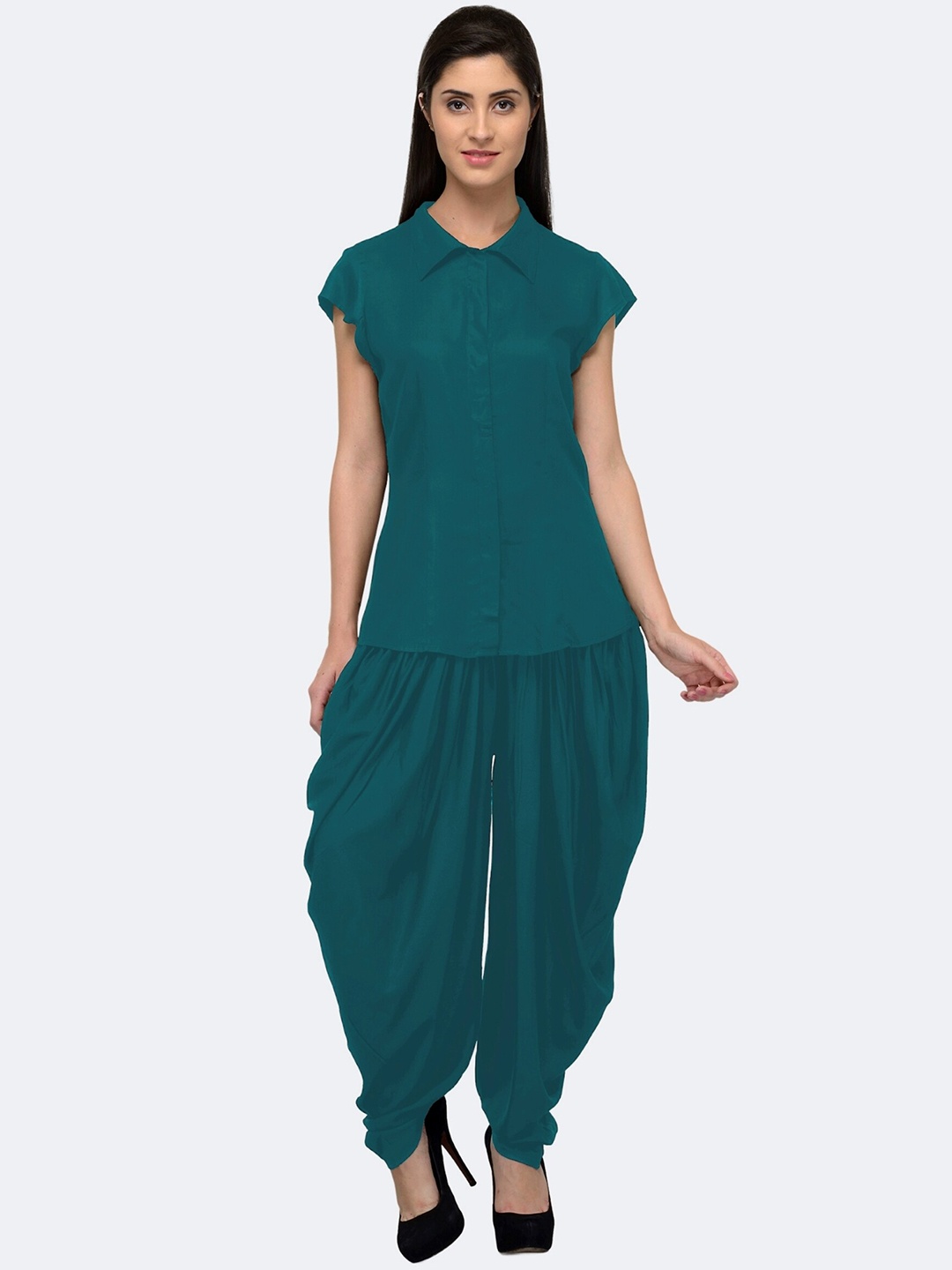 

PATRORNA Shirt & Dhoti Pant, Green