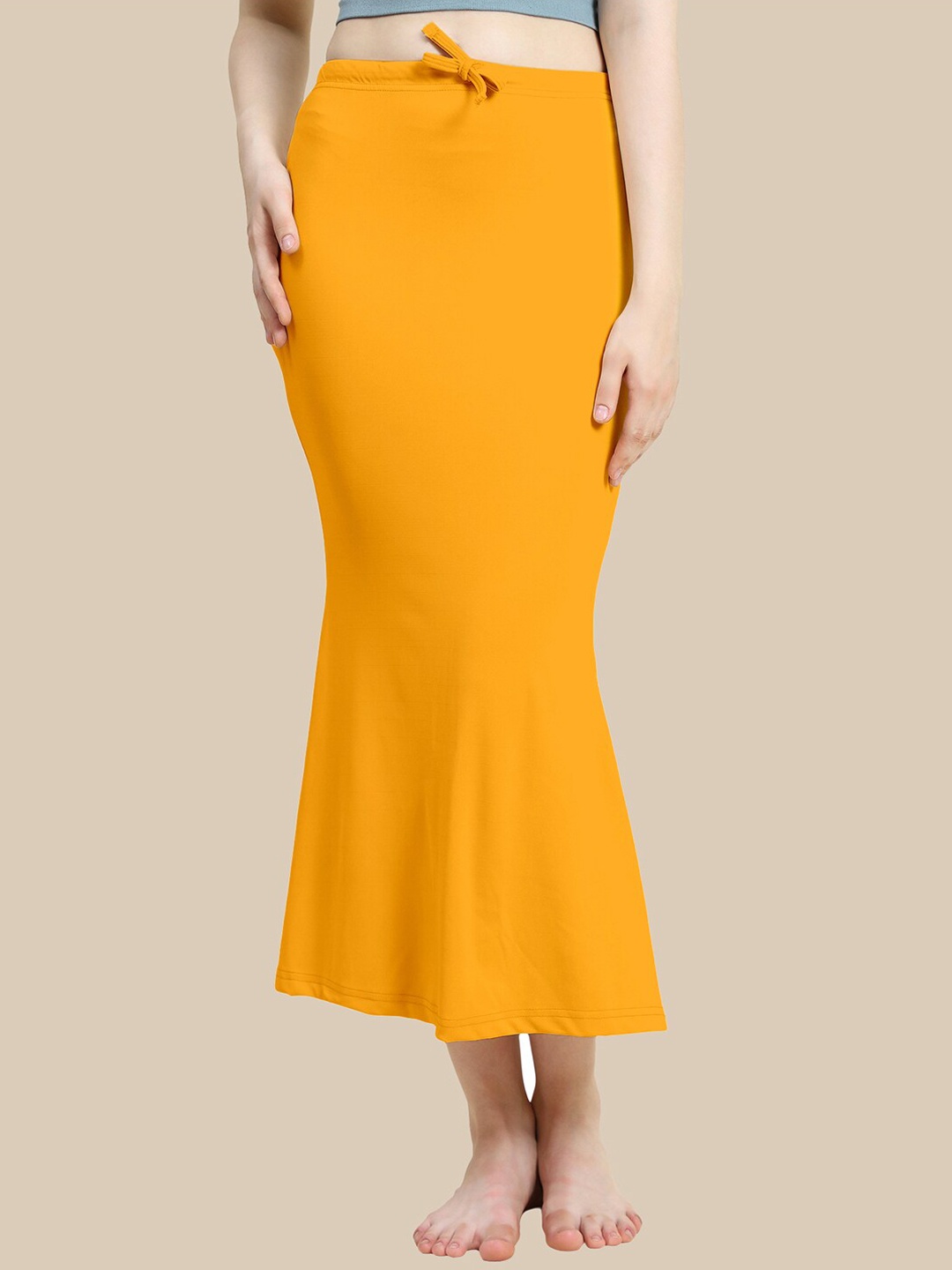 

Jaanvi Tummy & Thigh Fishcut Style Saree Shapewear, Mustard