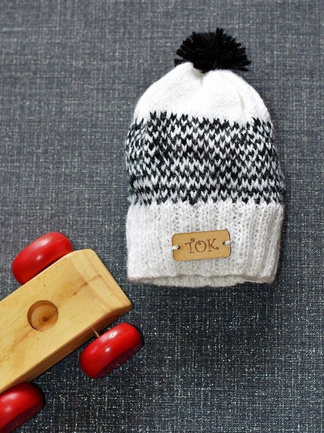 

The Original Knit Infant Kids Self Designed Acrylic Beanie, White
