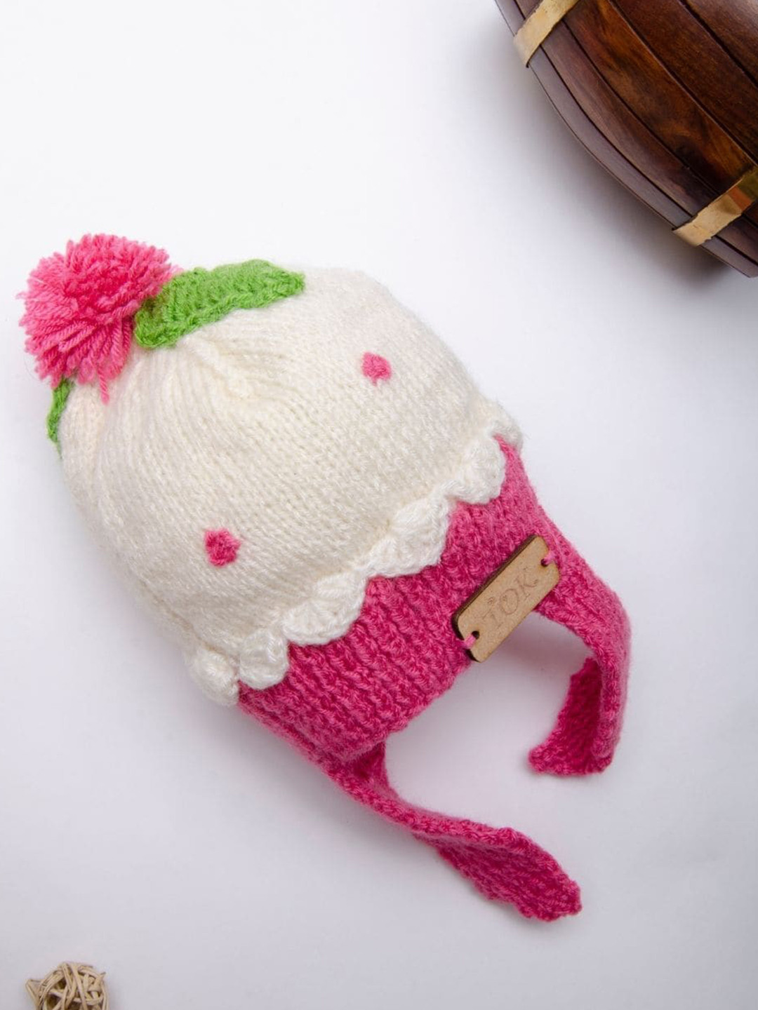 

The Original Knit Infant Kids Self Designed Acrylic Beanie, Off white