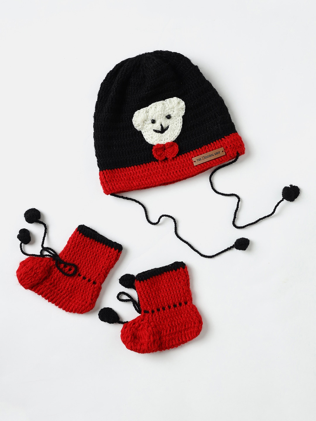 

The Original Knit Kids Self Design Beanie, Black