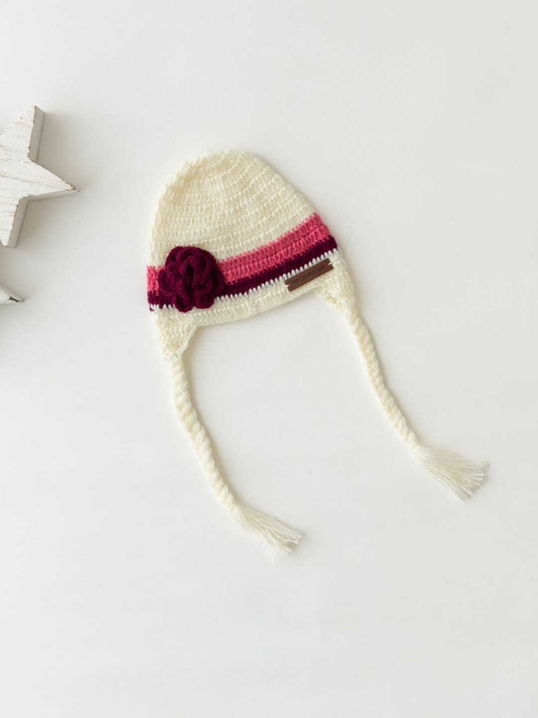 

The Original Knit Infants Self Design Beanie, Off white