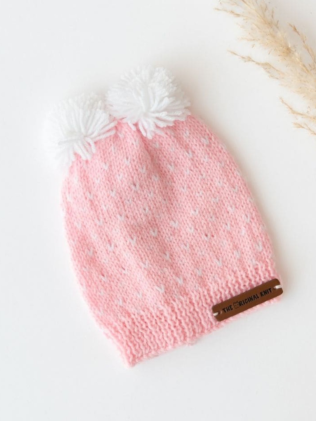 

The Original Knit Infants Self Design Beanie, Pink