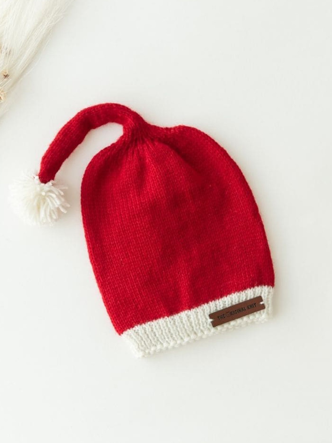 

The Original Knit Infants Acrylic Pom Pom Beanie, Red