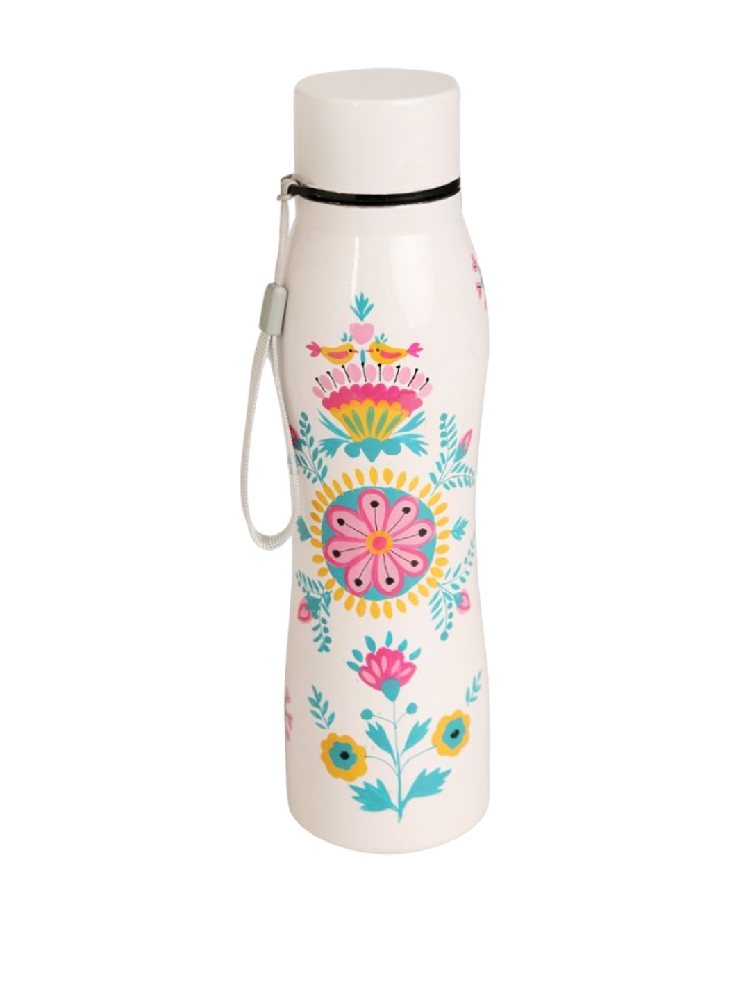 

Indikluster White Stainless Steel Water Bottle 1L