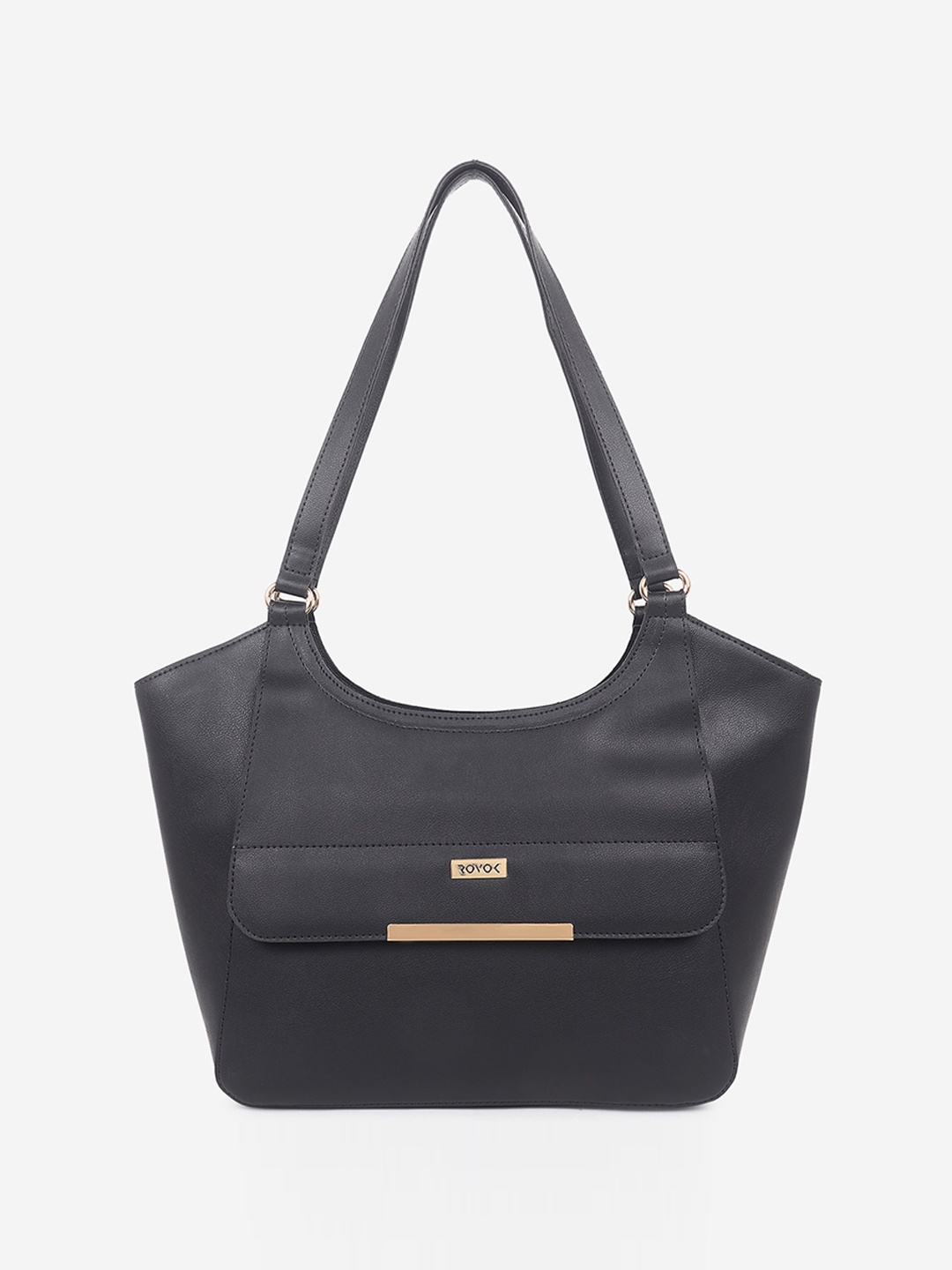 

ROVOK Textured Shoulder Bag, Black