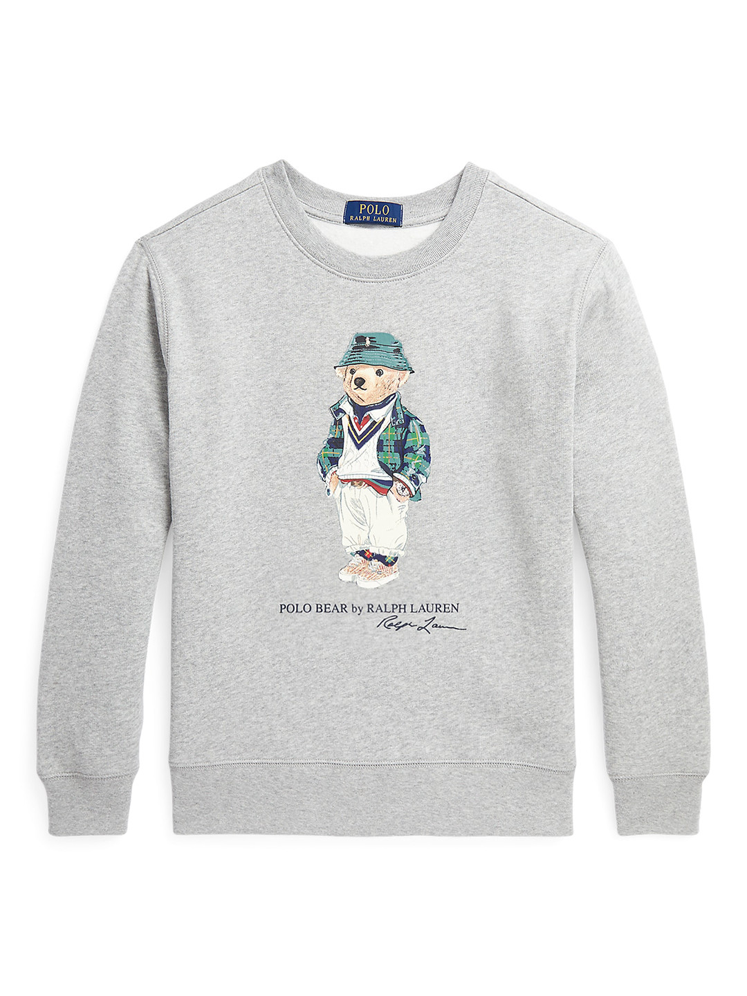 

Polo Ralph Lauren Polo Bear Graphic Printed Cotton Sweatshirt, Grey