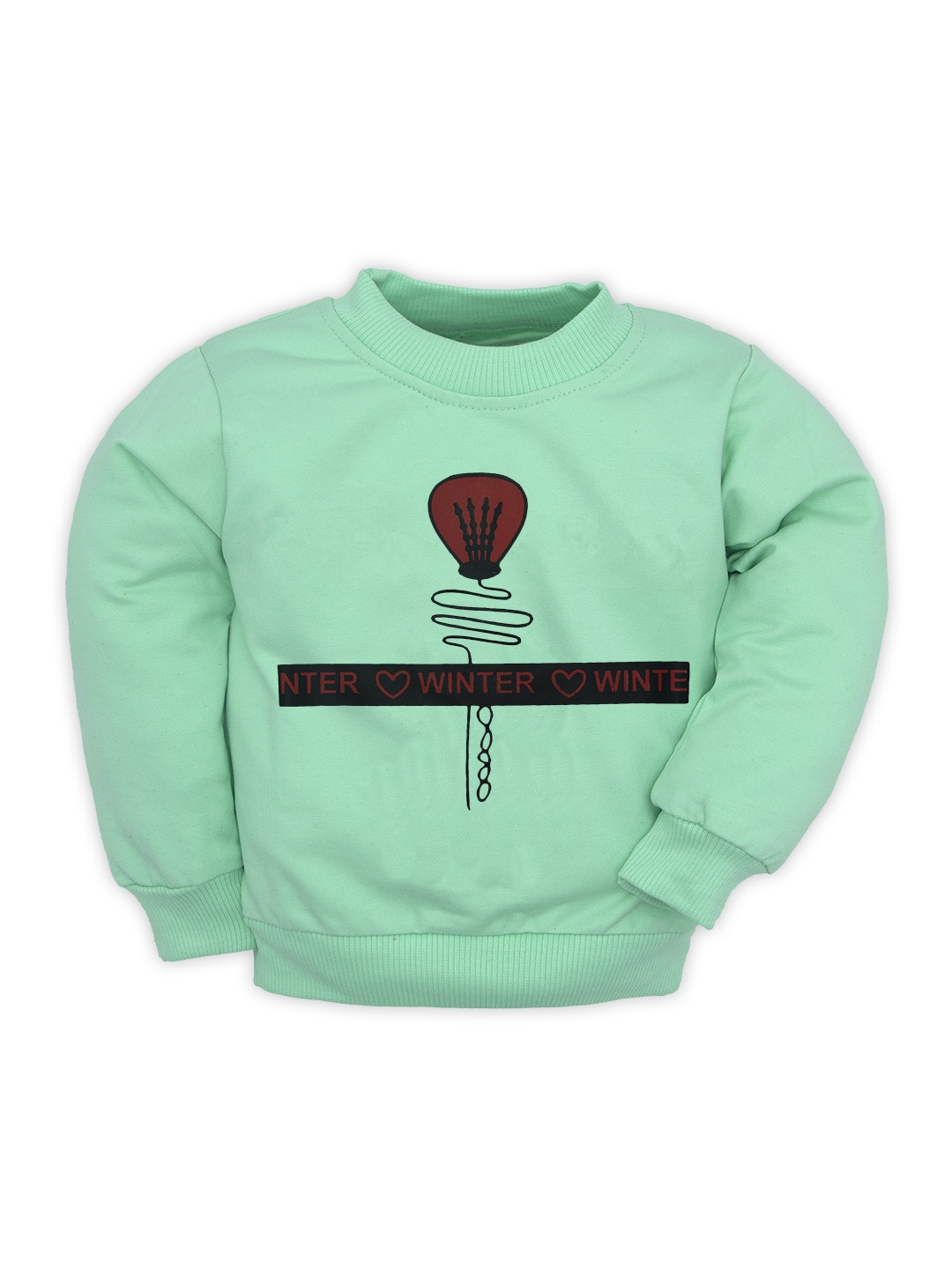 

BAESD Kids Graphic Printed Long Sleeves Cotton Pullover Sweatshirt, Sea green