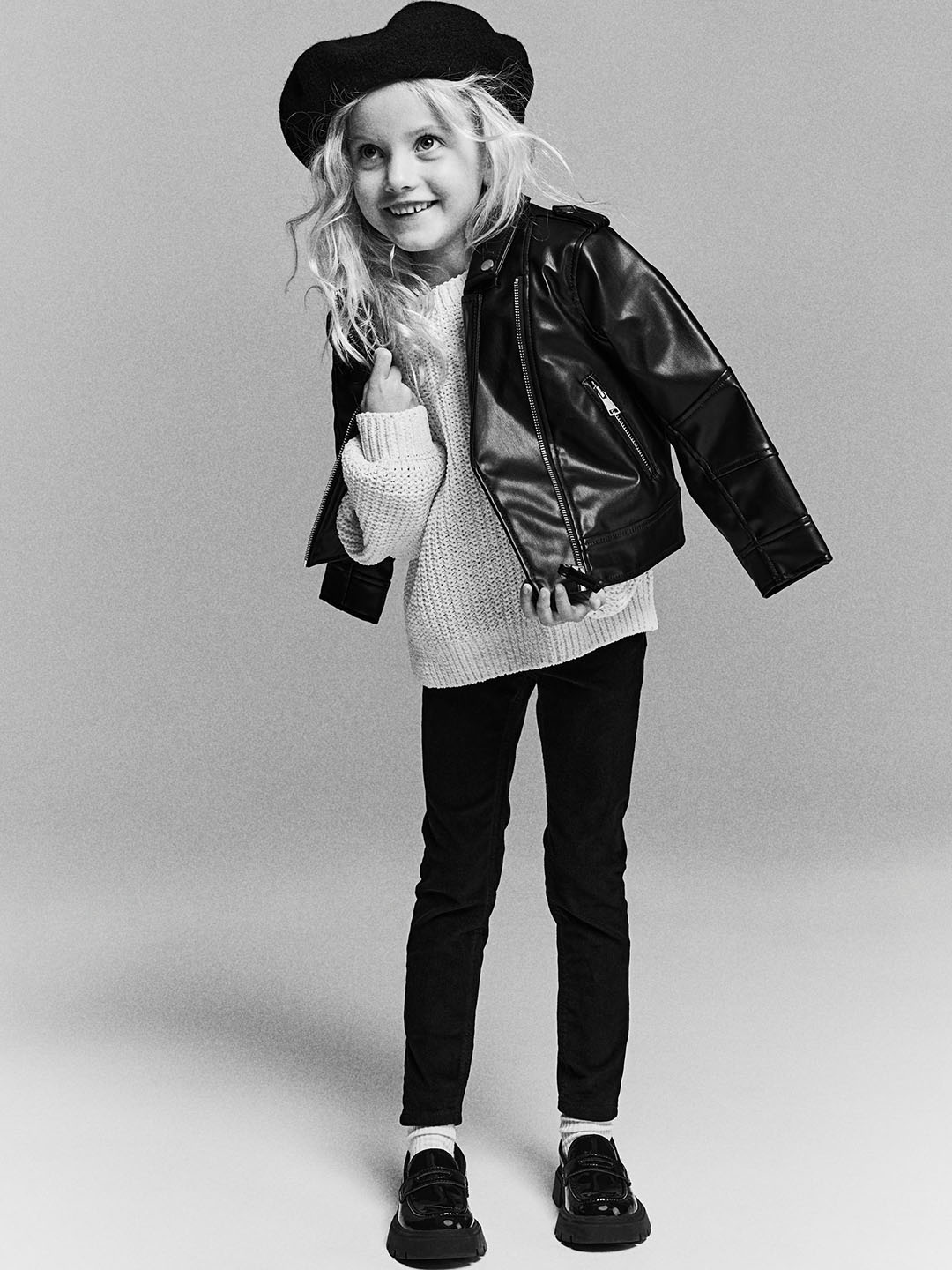 

H&M Girls Corduroy Treggings, Black