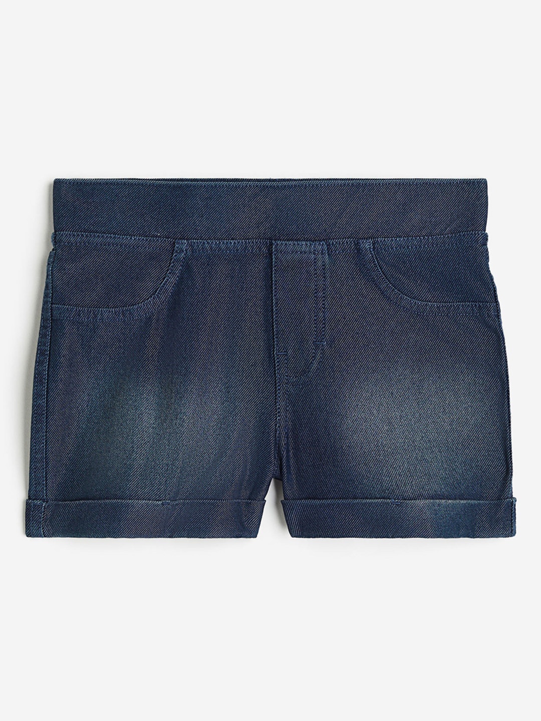 

H&M Girls Denim-Look Shorts, Navy blue
