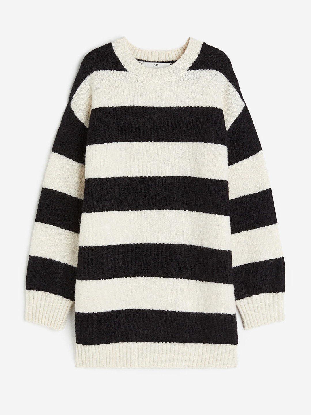 

H&M Girls Oversized Knitted Dress, Black