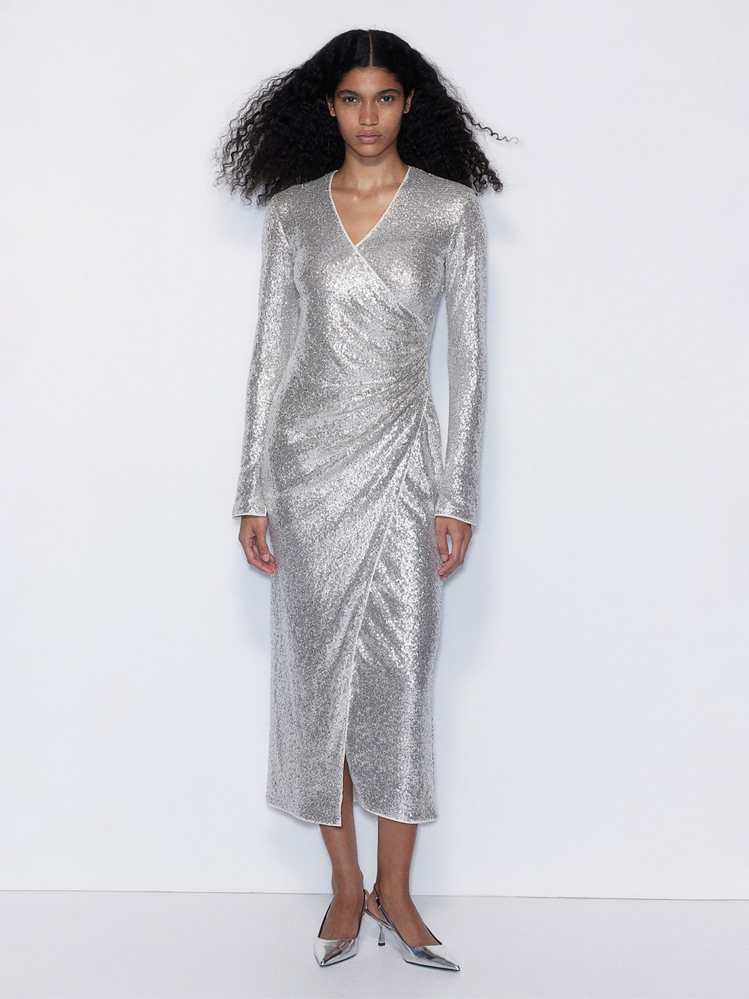 

H&M Sequined Dress, Silver