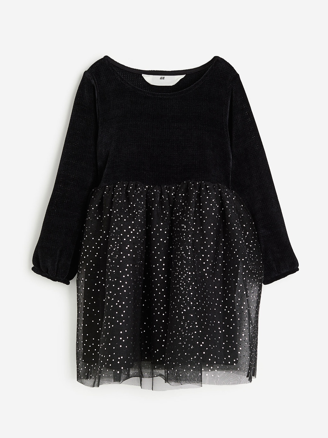 

H&M Infant Girls Tulle-Skirt Dress, Black