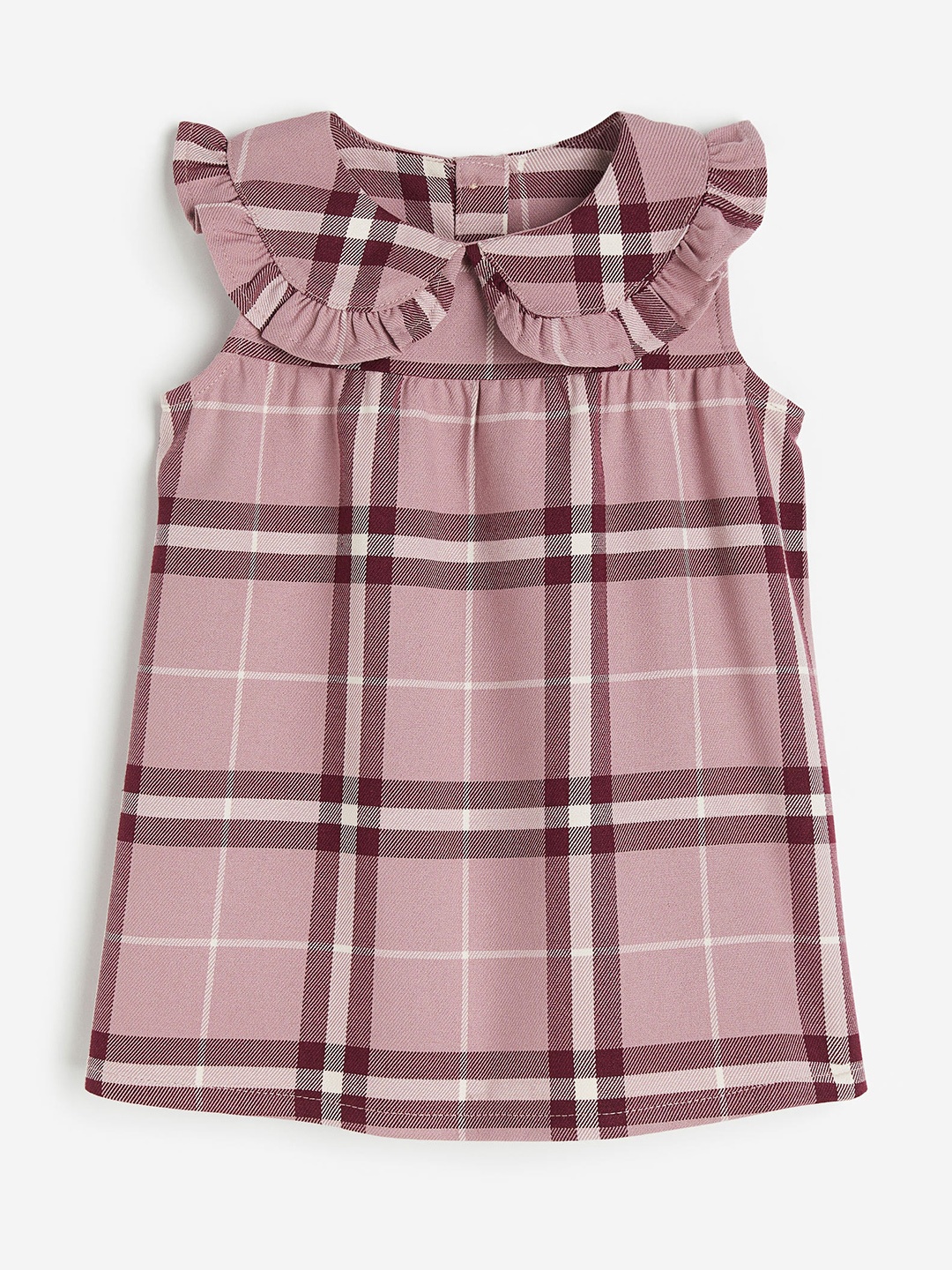 

H&M Infant Girls Collared Twill Dress, Pink