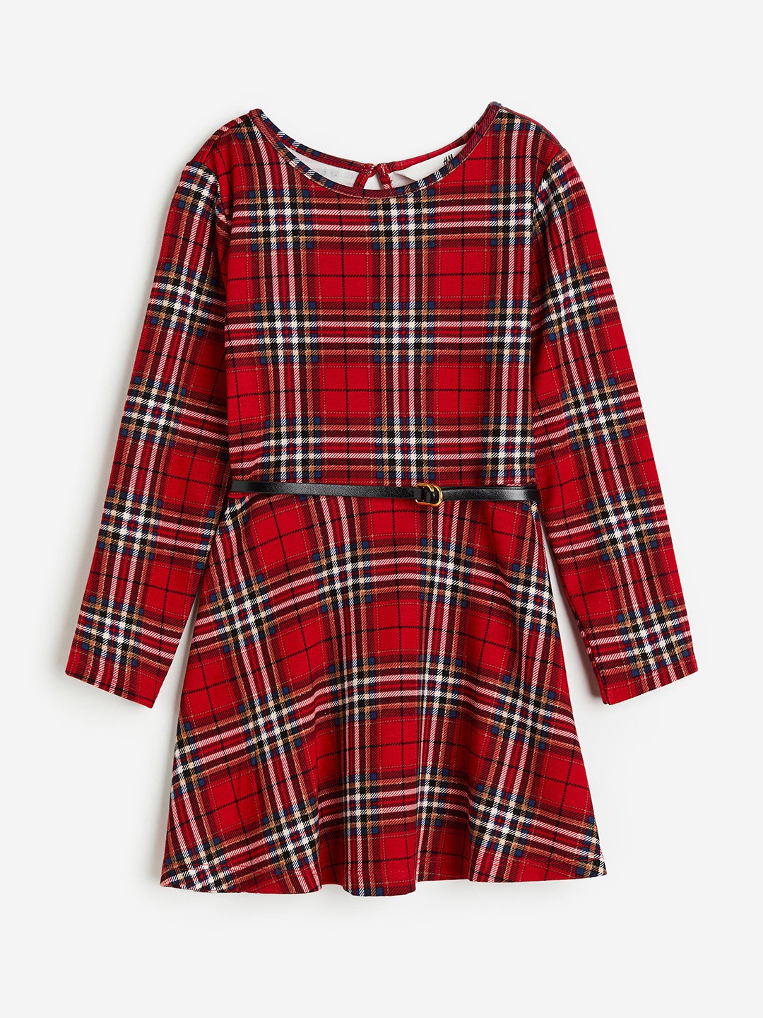 

H&M Infant Girls Long-Sleeved Jersey Dress, Red