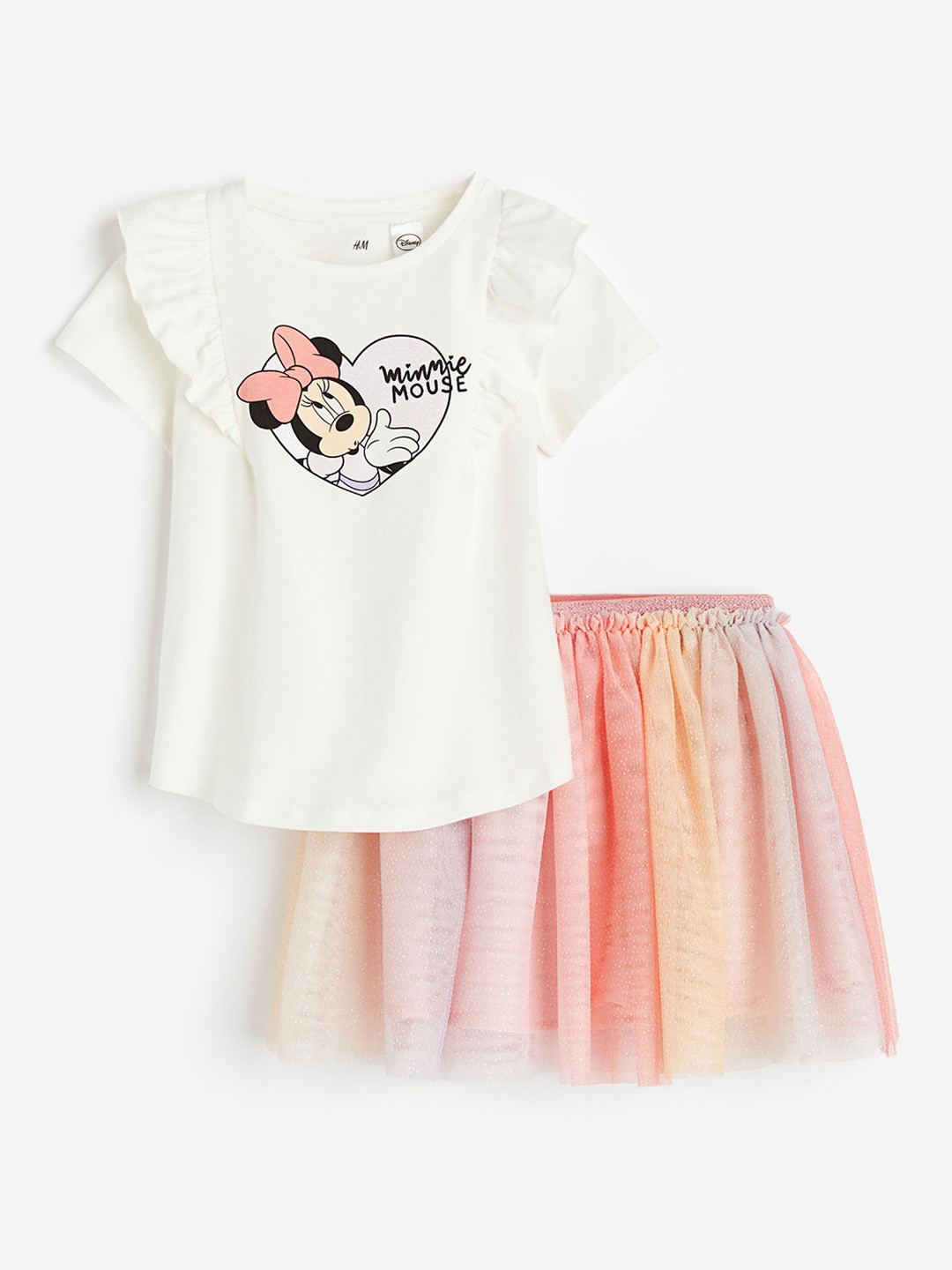 

H&M Girls 2-Piece Printed Set, White