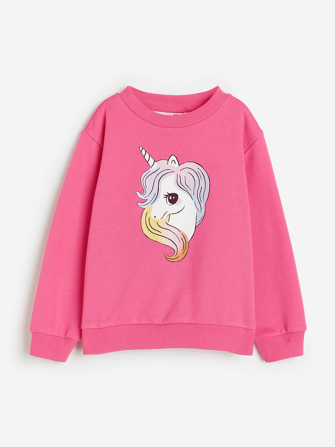 

H&M Girls Printed Sweatshirt, Pink