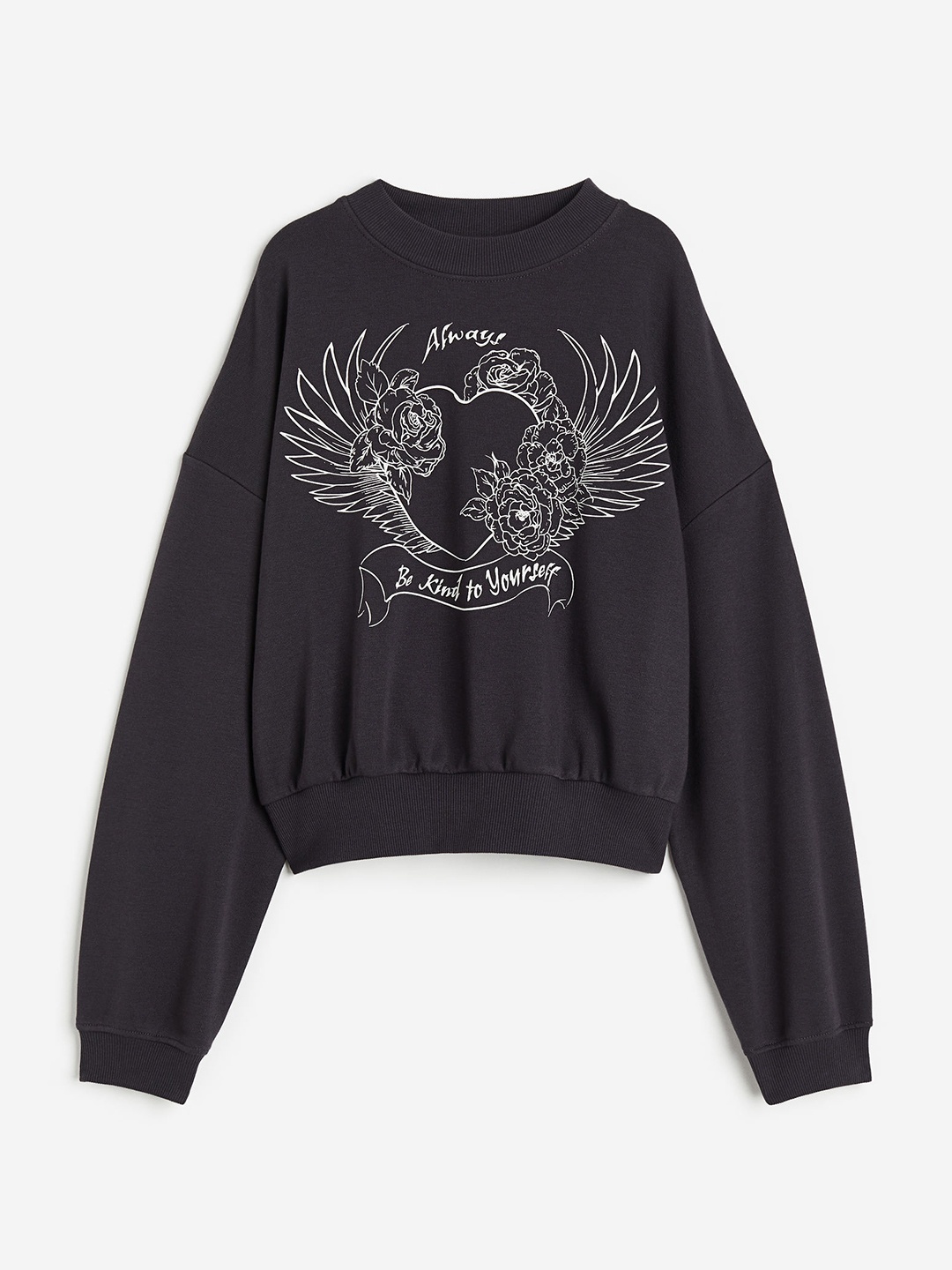 

H&M Girls Sweatshirt, Grey