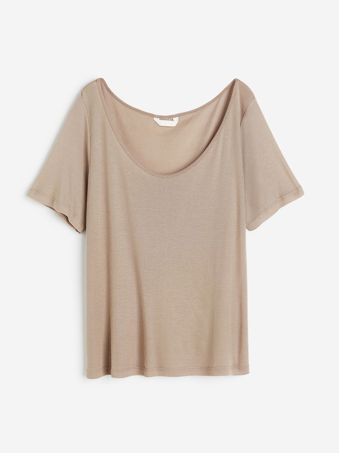 

H&M Women Lyocell T-shirt, Beige