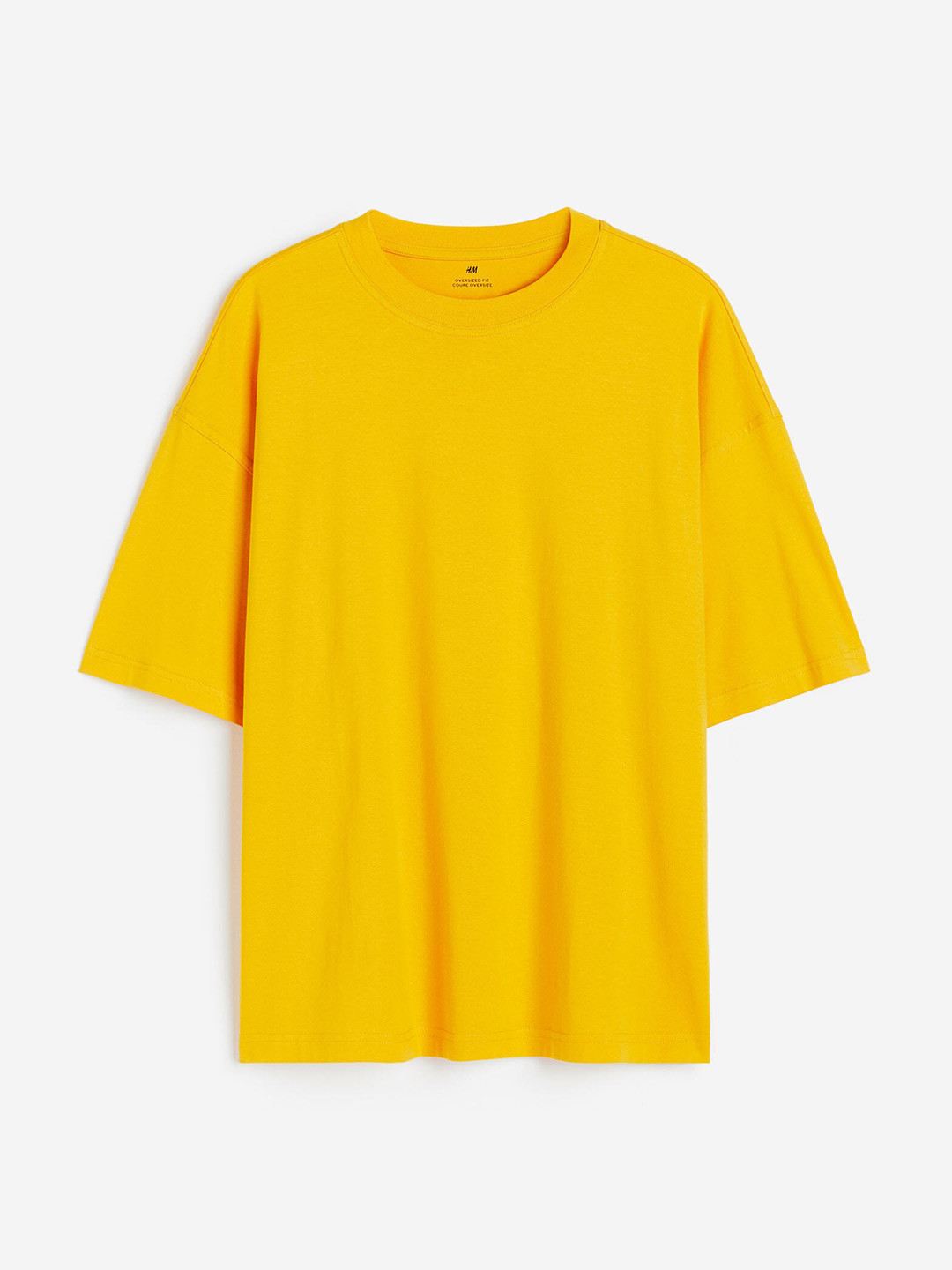 

H&M Men Oversized Fit Tshirt, Yellow
