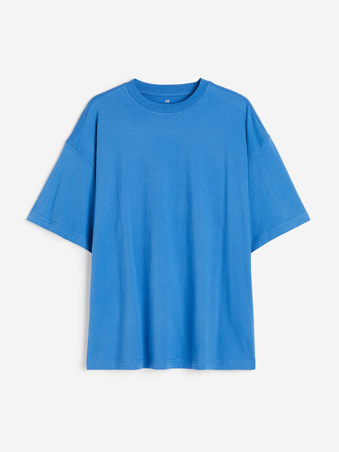 

H&M Cotton Oversized Fit T-Shirt, Blue