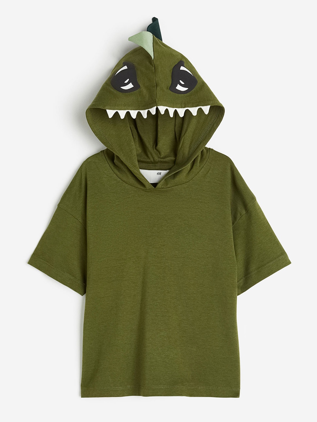 

H&M Boys Hooded T-Shirt, Green