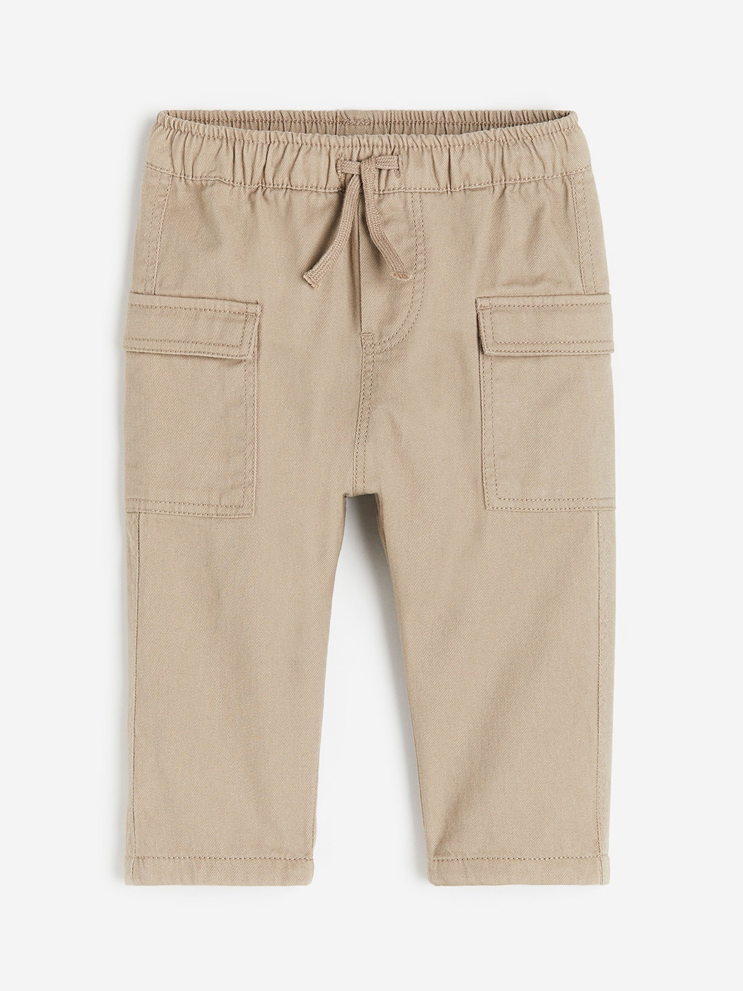 

H&M Boys Fully Lined Cargo Trousers, Beige