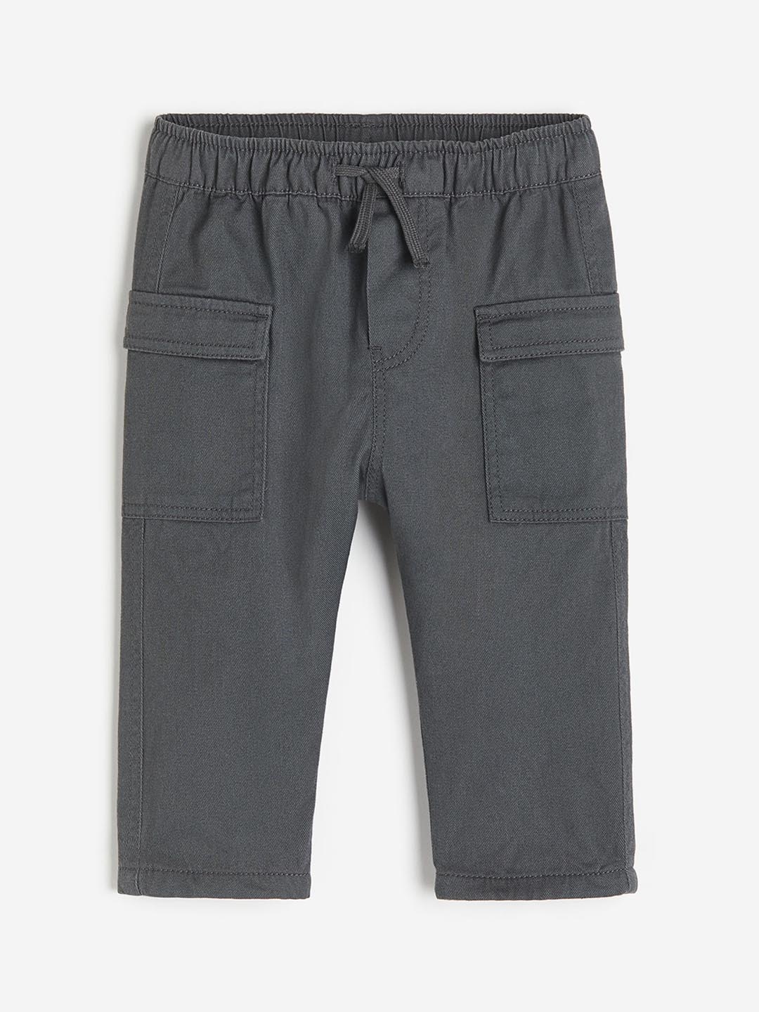 

H&M Boys Fully Lined Cargo Trouser, Grey