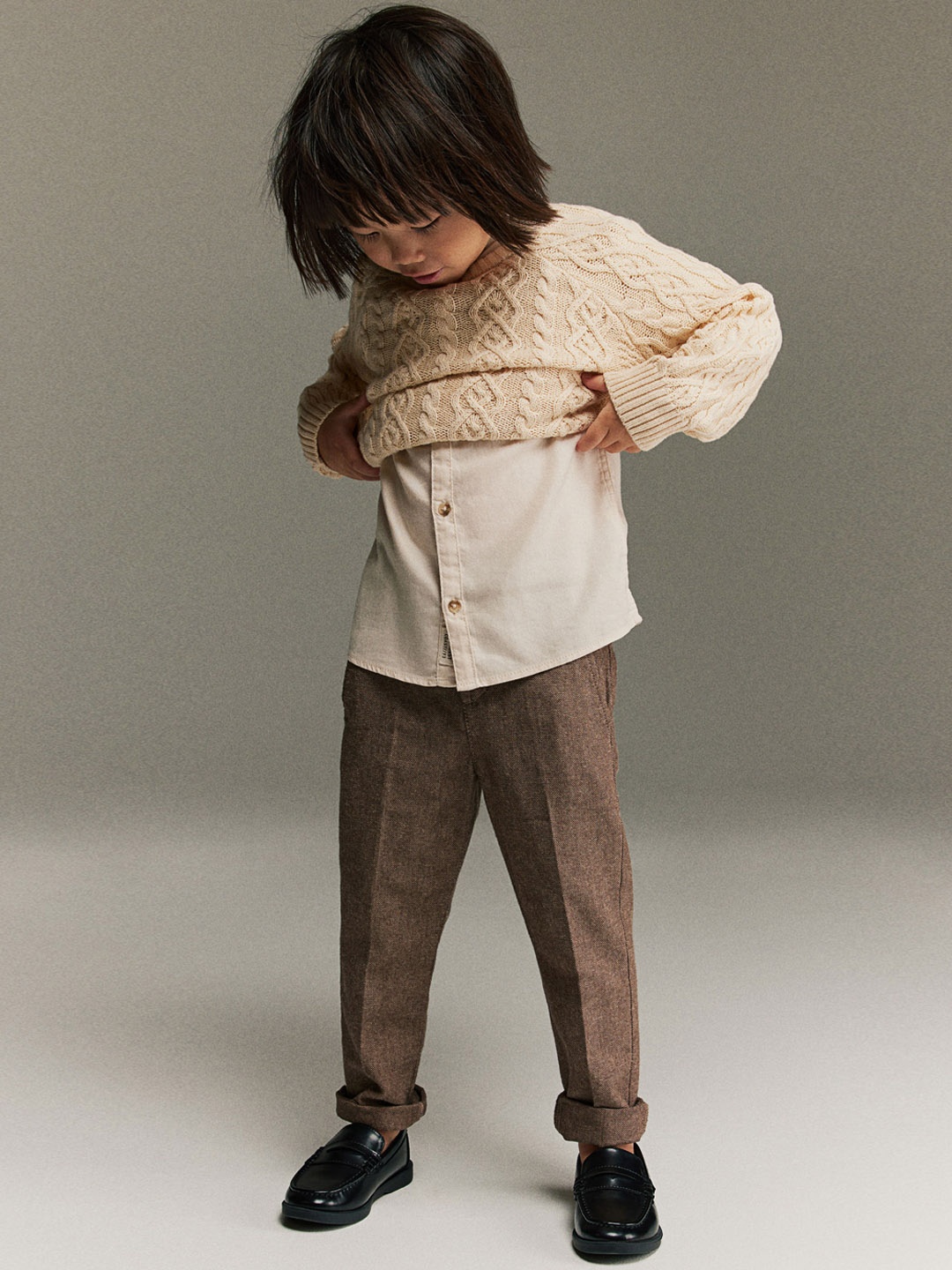

H&M Boys Cotton Chinos Trouser, Brown