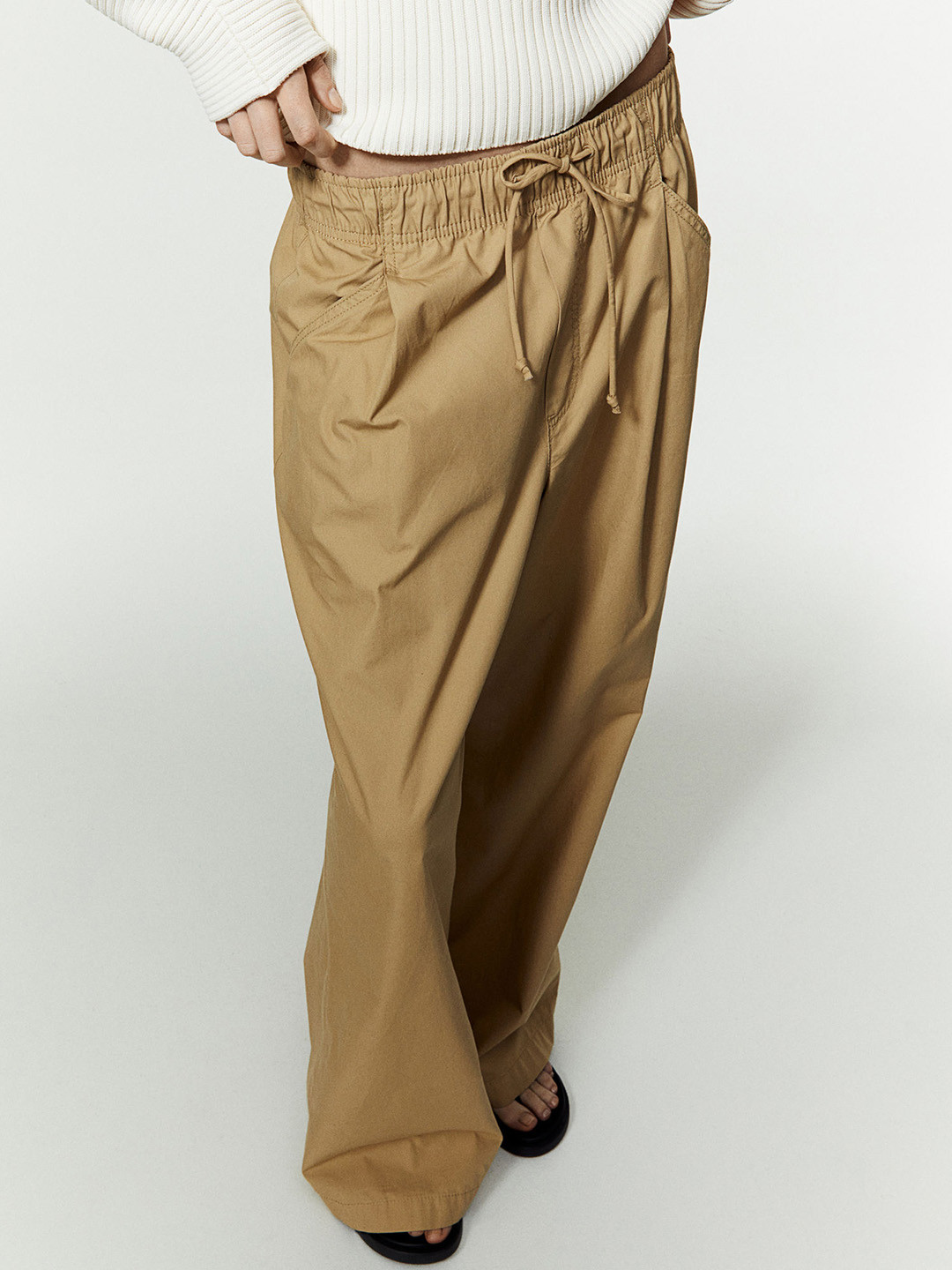 

H&M Women Pull On Chinos, Beige