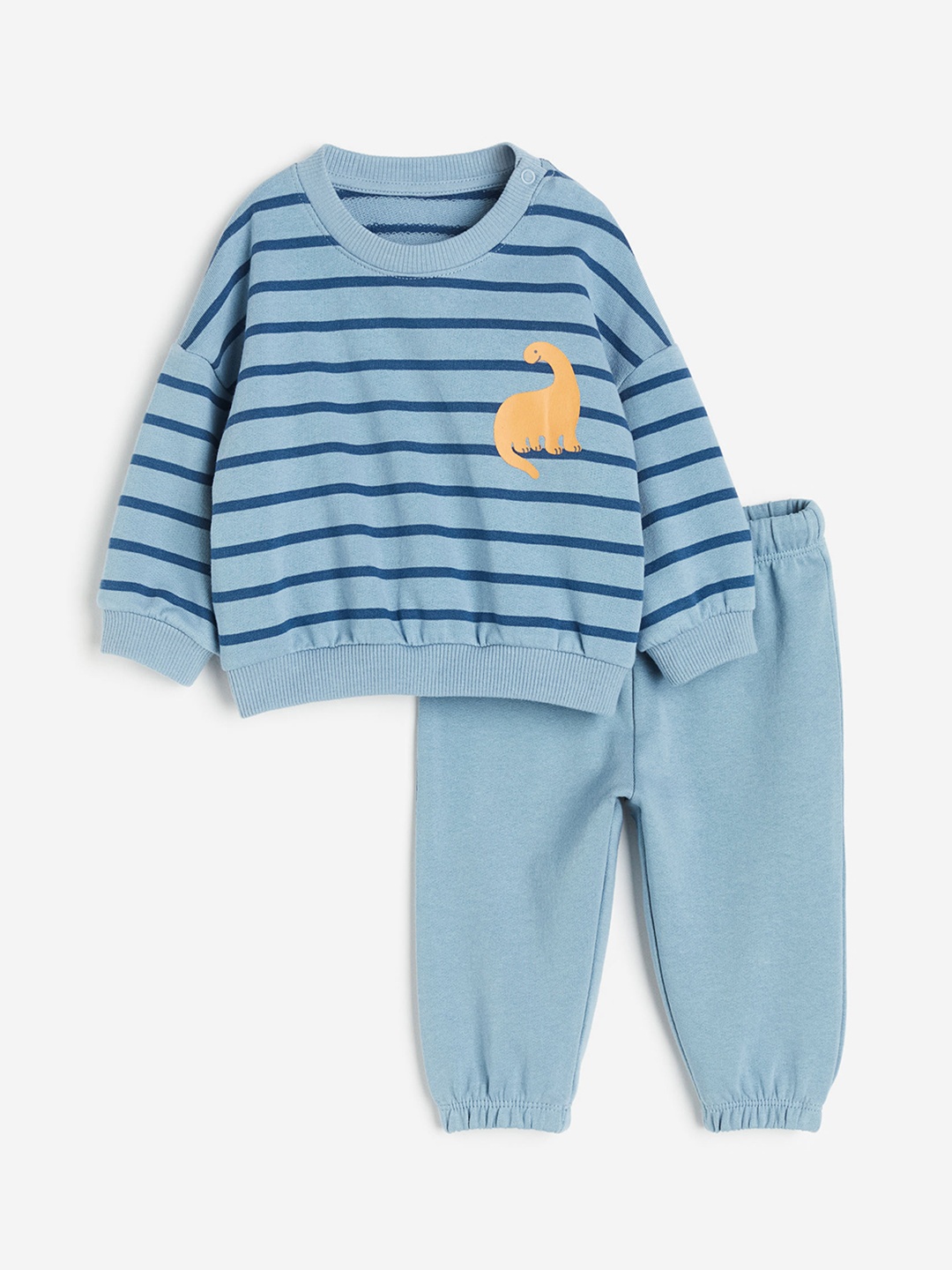 

H&M Boys Pure Cotton 2-Piece Sweatshirt Set, Blue