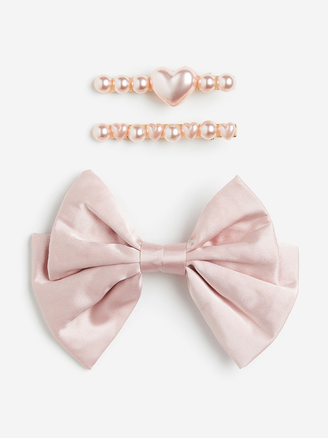 

H&M Girls 3-Pack Hair Clips, Pink