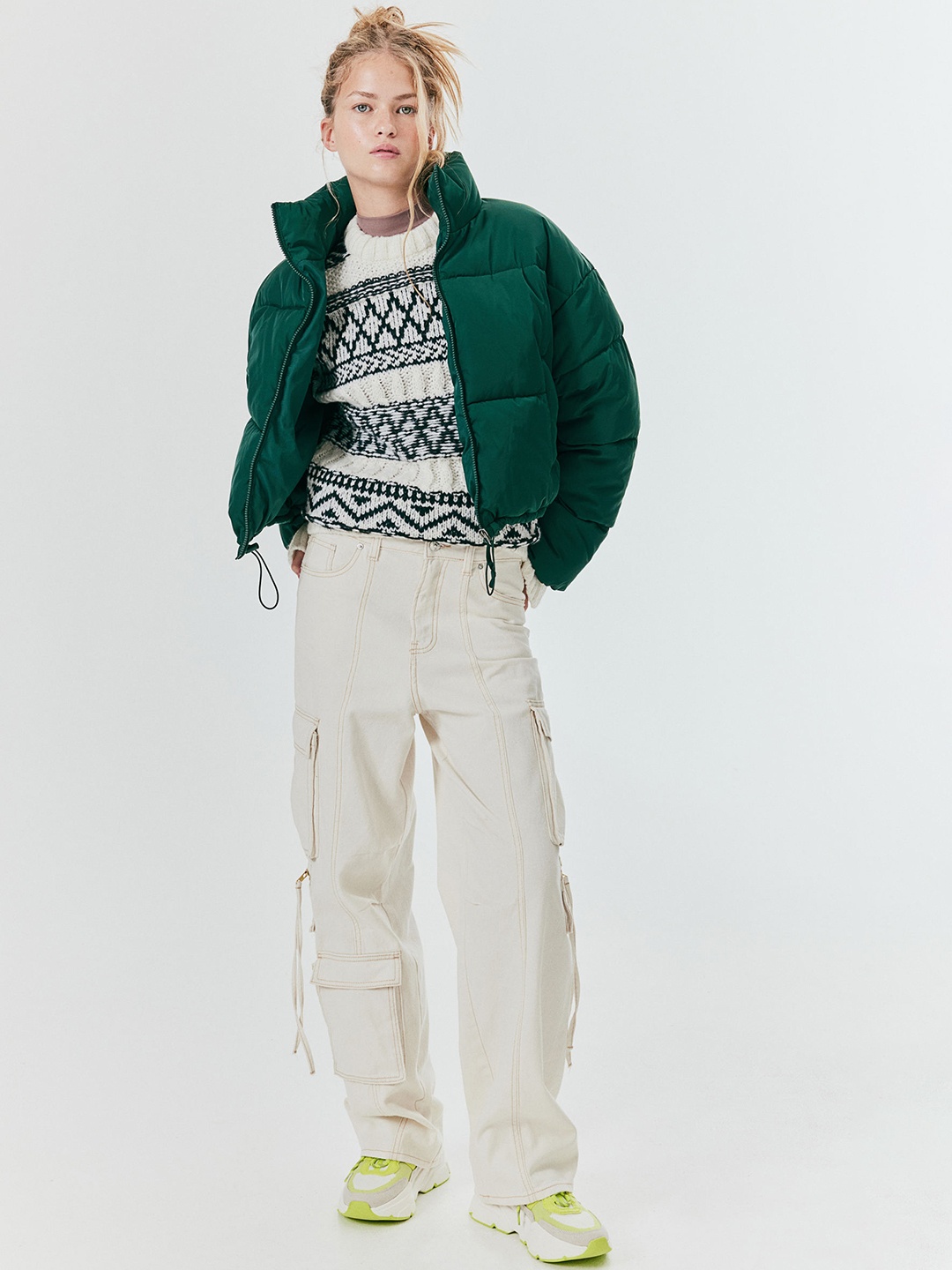 

H&M Puffer Jacket, Green