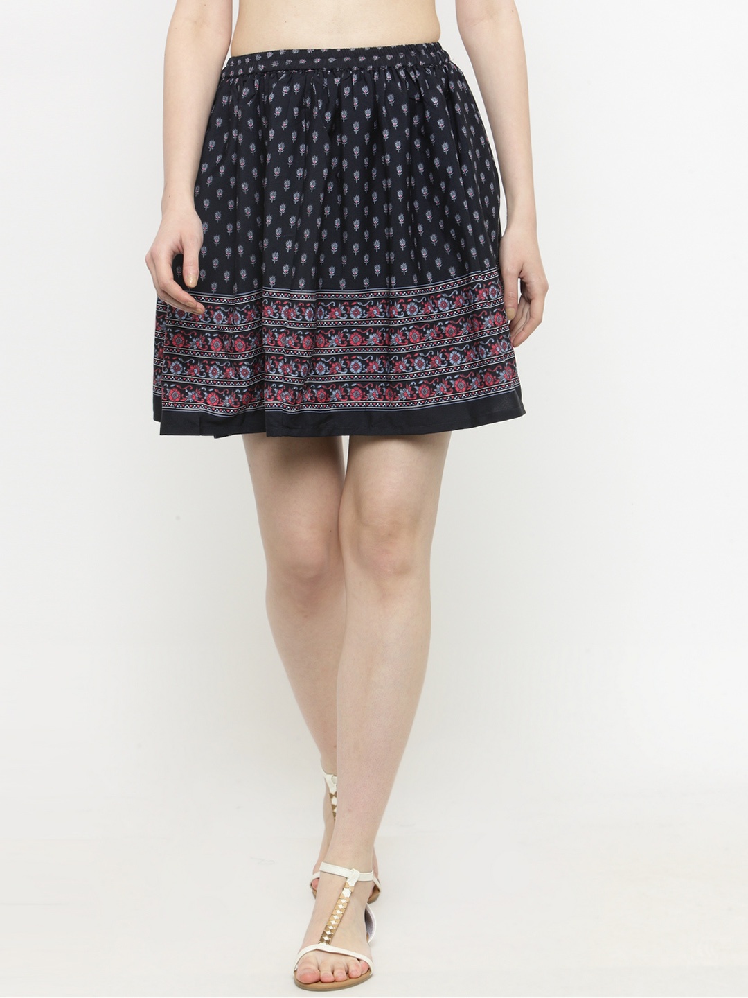 

Sera Women Blue Printed Skirt