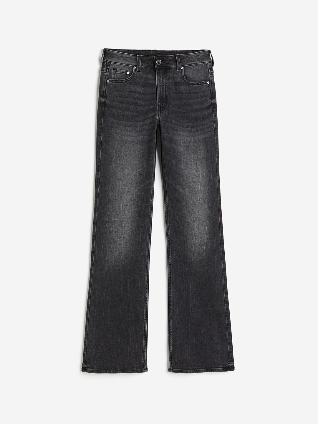 

H&M Women Bootcut High Jeans, Grey