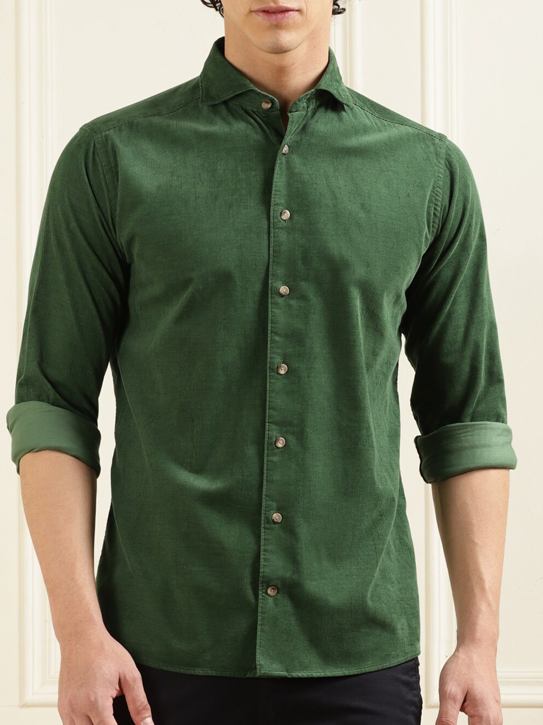 

Eton Slim Fit Classic Cotton Casual Shirt, Green