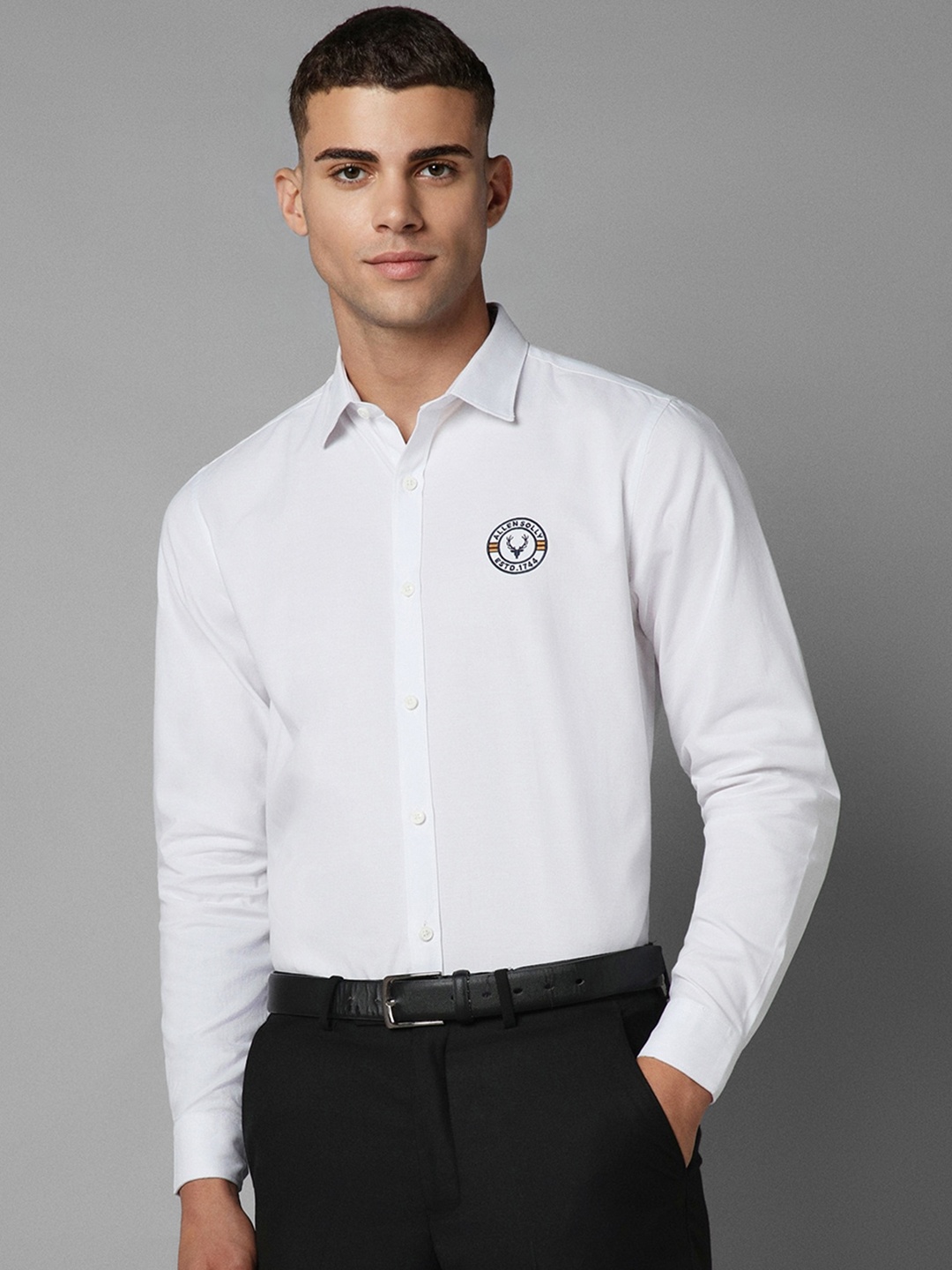 

Allen Solly Slim Fit Pure Cotton Formal Shirt, White