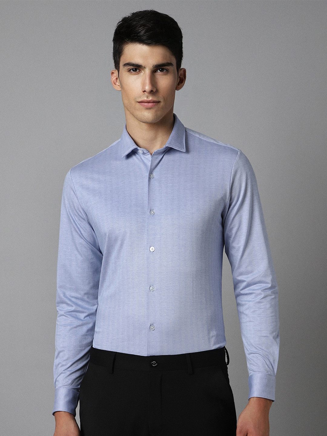 

Louis Philippe Slim Fit Pure Cotton Formal Shirt, Blue