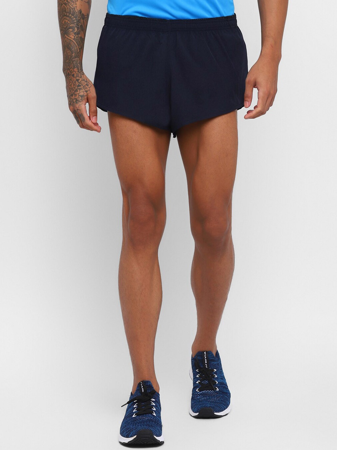

NIVIA Men Mid-Rise Slim Fit Sports Shorts, Navy blue
