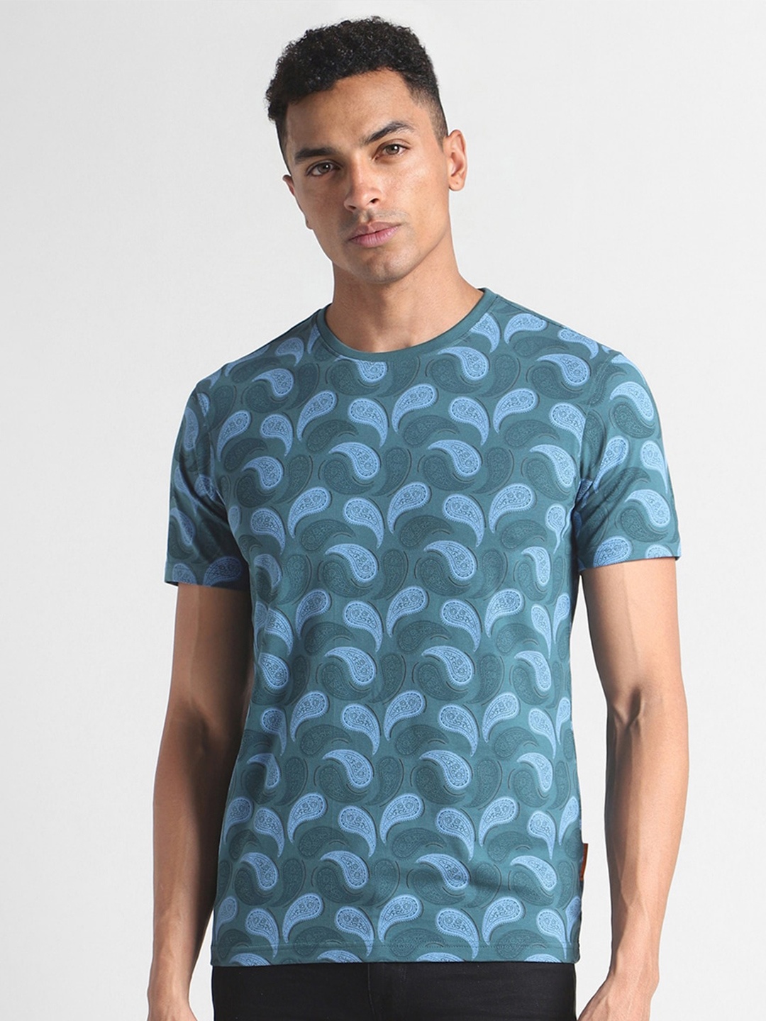 

SIMON CARTER LONDON Conversational Printed Cotton Slim Fit T-shirt, Green