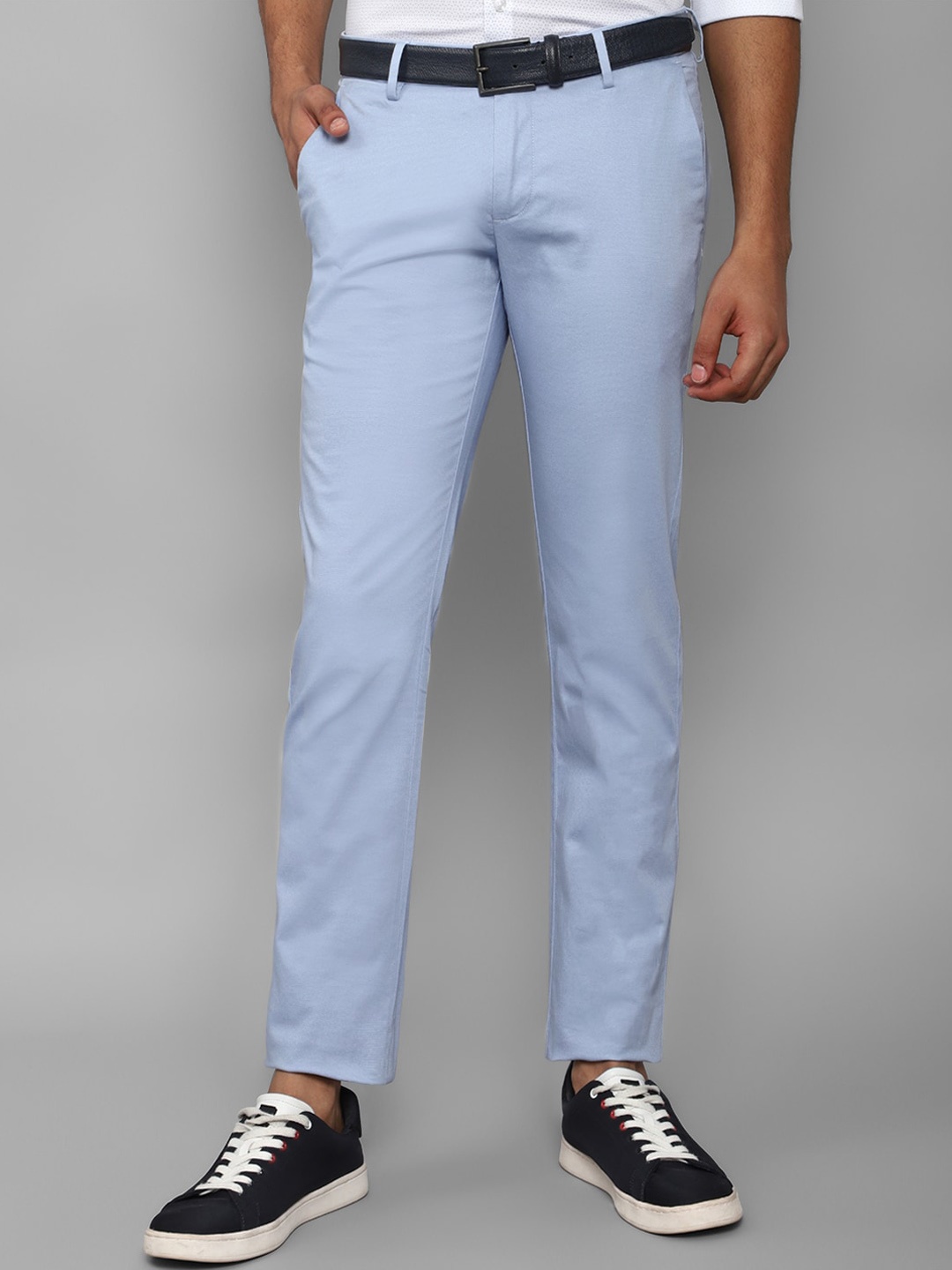 

Allen Solly Men Slim Fit Trousers, Blue